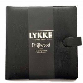 Lykke Black Leather Pouch 10" :Driftwood 10" Straight Gift Set: 25 cm