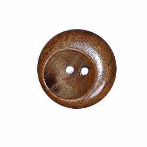 Exotic Buttons 17601-44 Wood Scoop 1 1-8 in
