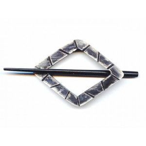 Exotic Shawl Pins 30501 - Black Shell Diamond