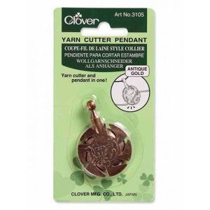 Yarn Cutter Pendant 3105 - Antique Gold