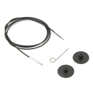 Knitter's Pride/Knitpro - Interchangeable Cords with silver finish