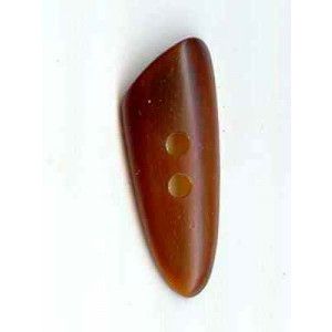 Lantern Moon Buttons Triangle Horn; amber 1 5-8 in