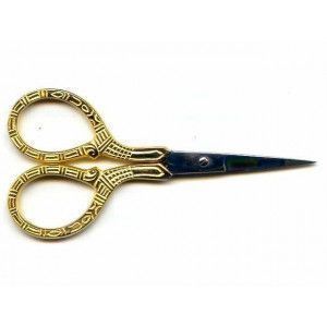 Embroidery Scissor 61117 - Rattan HalfGold 4"