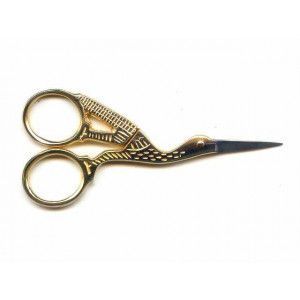 Embroidery Scissor 61417 - Stork HalfGold 3.75"