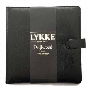 Lykke Driftwood 14" Straight Gift Set in Black Leather Pouch