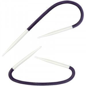 Yoga Cable-Stitch Needles 6 US / 4 mm / 8" / 20 cm, Set of 2 