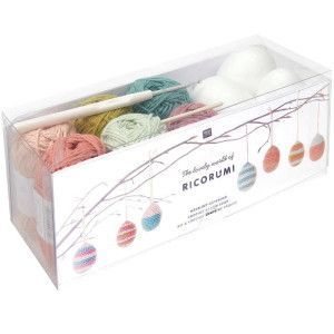 Rico Design Easter Eggs Crochet Kit, color - Earthy