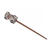 Exotic Shawl Pins 25504 - Puppy Inlaid Shell-Wood Stick
