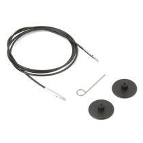 Knitter's Pride/Knitpro - Interchangeable Cords with silver finish