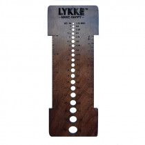 Lykke Crafts Works - Rosewood Needle Sizer and Gauge Tool