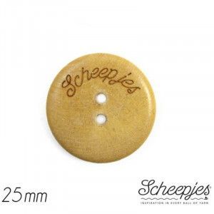 Scheepjes Wooden Button, 1" / 25 mm