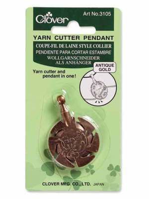 Yarn Cutter Pendant 3105 - Antique Gold