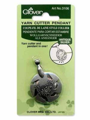 Yarn Cutter Pendant 3106 - Antique Silver