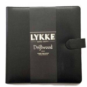 Lykke Driftwood 14" Straight Gift Set in Black Leather Pouch
