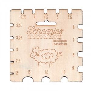 Scheepjes Maple Wood Crochet Needle Gauge