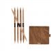 Lykke Driftwood Double Pointed Needles Set LARGE in Umber Pouch