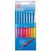 Prym Crochet Hooks Set Soft Handles, 8 hooks US A-J / 2.0 mm - 6 mm